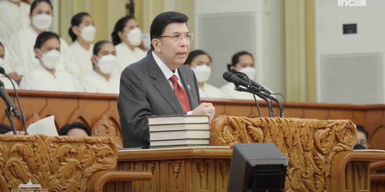 Brother Eduardo V. Manalo Leads Worship Service in V. Luna Quezon City